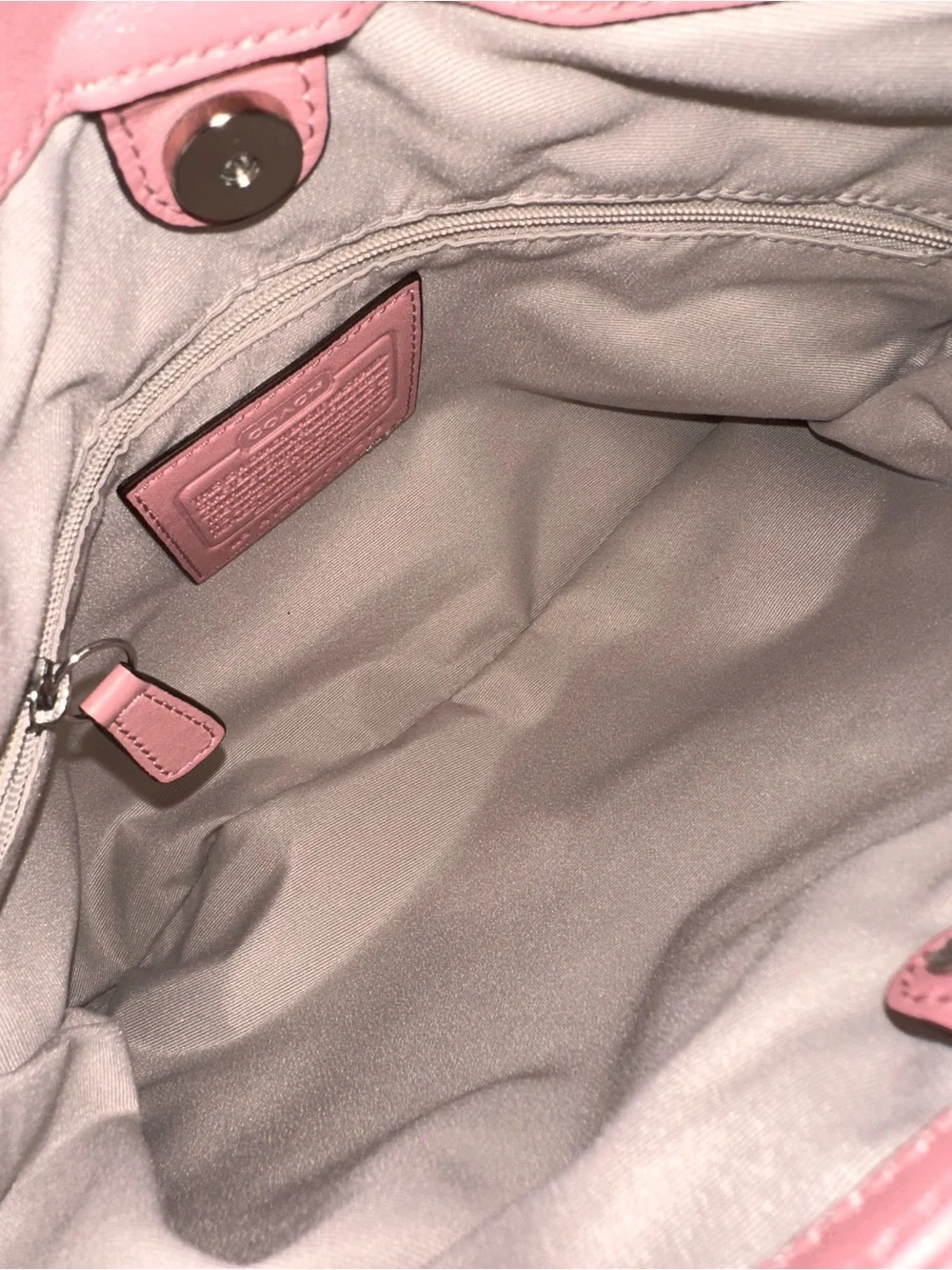 Coach Lynn Buckle Hobo Shoulder Bag Bag Pink Leather Y2K